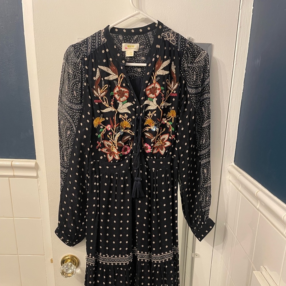Anthropologie Maeve Cassidy Midi Dress Size 4